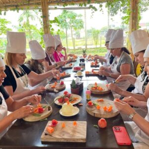COOKING CLASS IN TRA QUE VEGETABLE VILLAGE AND LANTERN MAKING